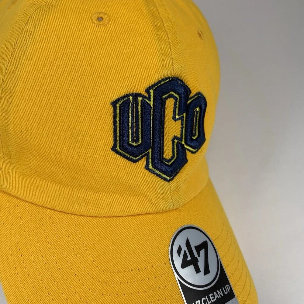 UCO Hat University Central Oklahoma '47 Gold Adjustable Strap Baseball Cap NEW